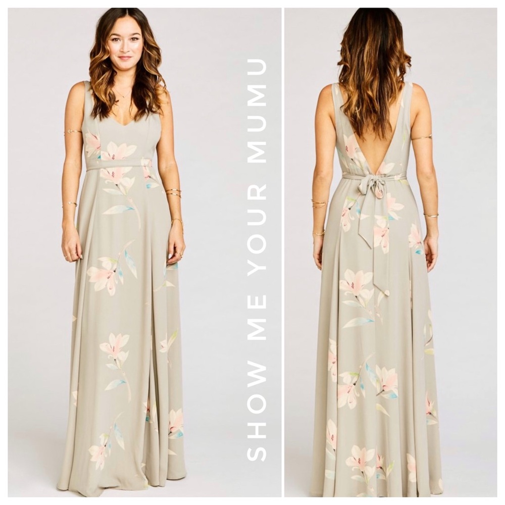 SHOW ME YOUR MUMU NWT jenn maxi dress tropical